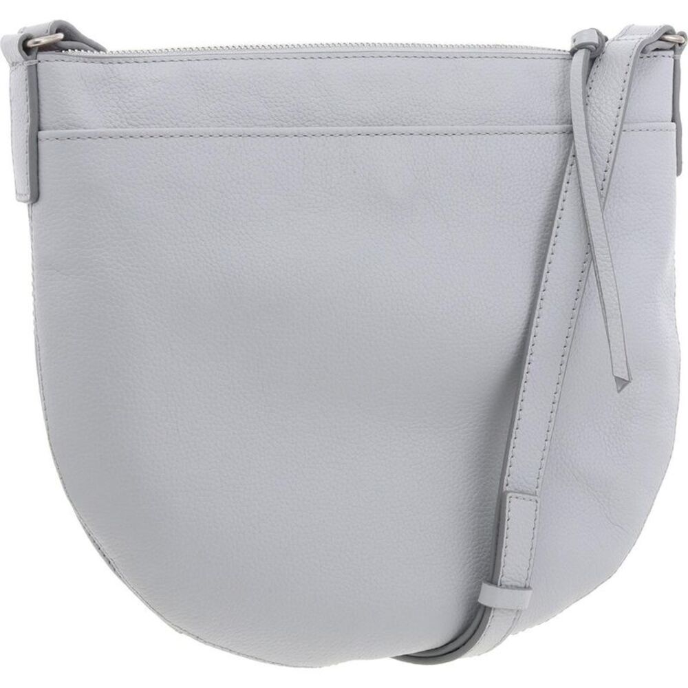 Lucky Brand Womens Kyla Gray Pocket Leather Crossbody Handbag NWT - Picture 2 of 3